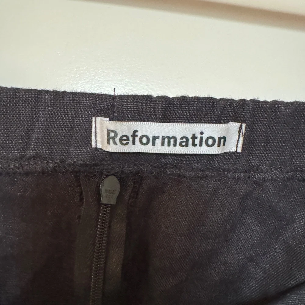 Reformation Bowie Black Linen Dress - Picture 7 of 9